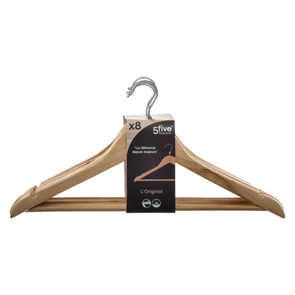Κρεμάστρες Ρούχων (Σετ 8τμχ) F-V Wood 151505