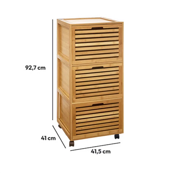 Συρταριέρα 3 Θέσεων Με Ροδάκια (41x41x93) F-V Sicela 160824