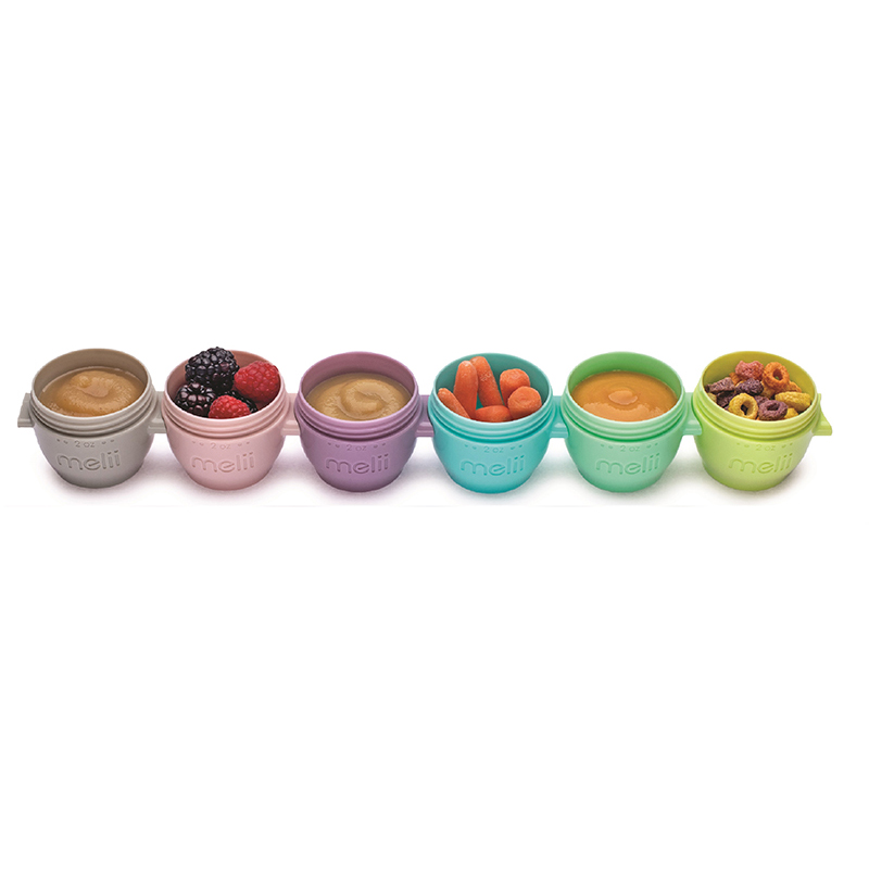 Μπολ 59ml (Σετ 6τμχ) Melii Snap and Go Pods MEL11000