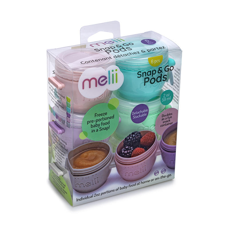 Μπολ 59Ml (Σετ 6Τμχ) Melii Snap And Go Pods Mel11000 Παιδικά Είδη Φαγητού & Αξεσουάρ Σερβιρίσματος Βρεφικά Πιάτα - Spitishop