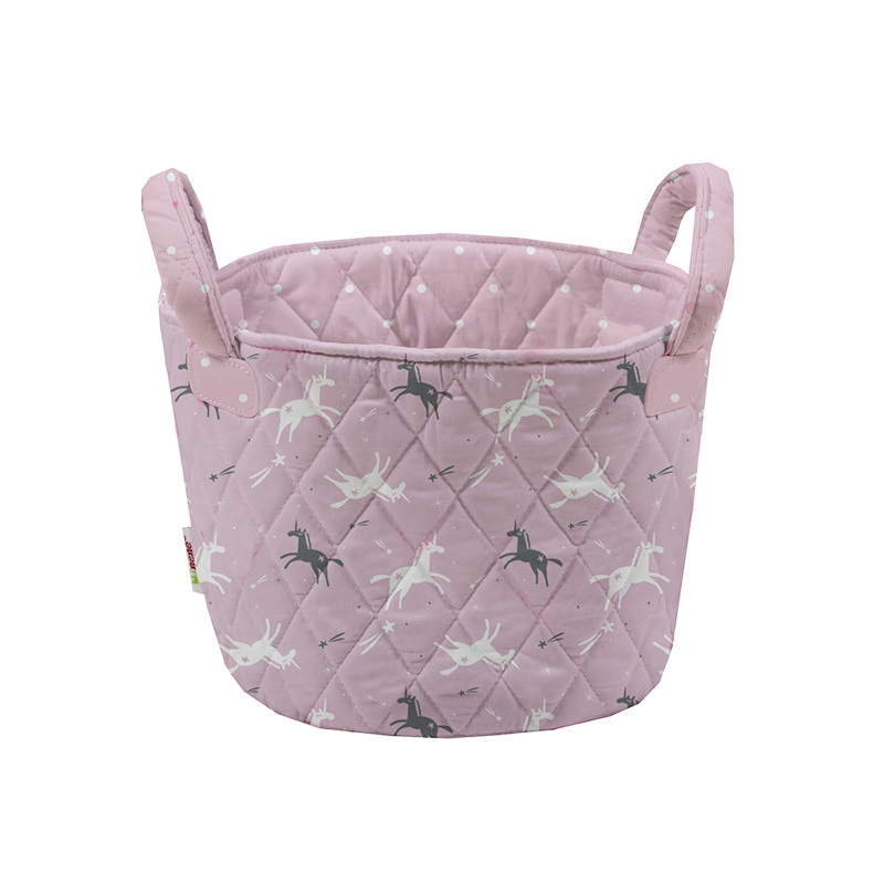 Καλάθι Καλλυντικών (Φ22x18) Minene Pink Unicorn