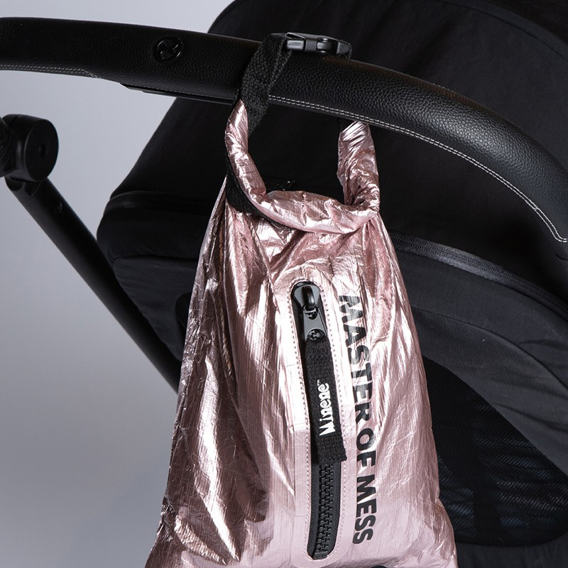 Οργανωτής Καροτσιού Minene Quick Pouch Metallic Pink Βρεφικά Αξεσουάρ Spitishop