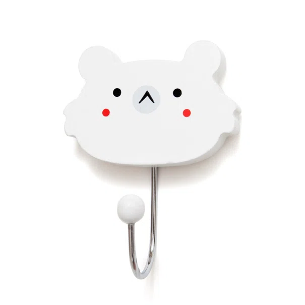 Κρεμαστράκι Τοίχου (7x6x1.2) Petit Monkey White Koala PTM-HKFWHITE