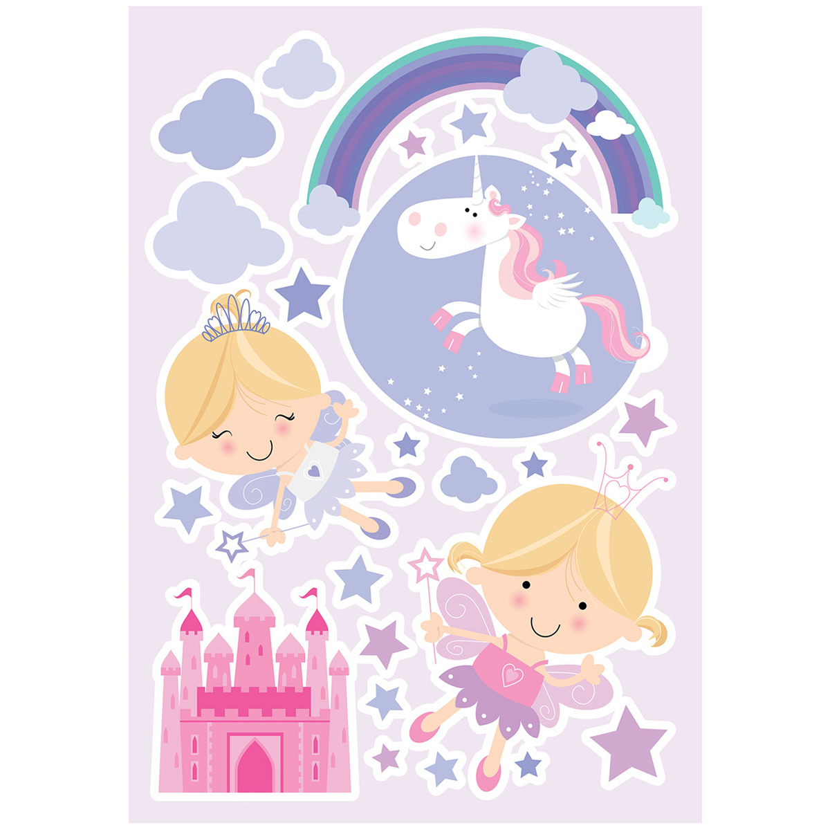 Παιδικά Αυτοκόλλητα Τοίχου Ango Happy Fairies 18106 Spitishop