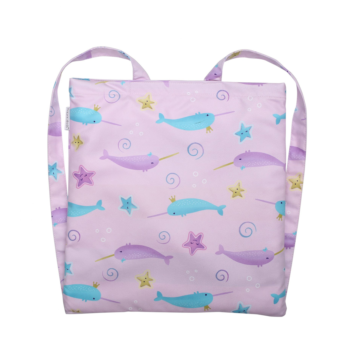 Παιδική Πετσέτα Θαλάσσης Microfiber 2 Όψεων (71X145) Flapjackkids Narwhal Starfish Πετσέτες Παιδικές Spitishop