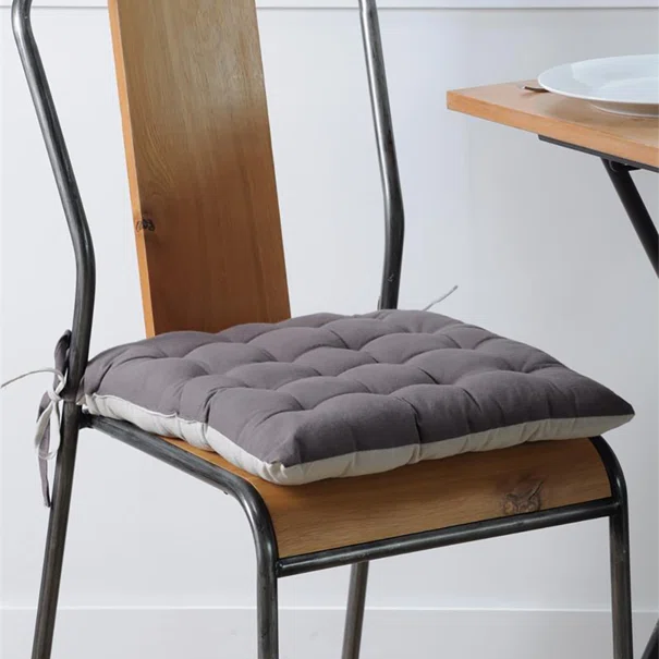 Μαξιλάρι Καρέκλας 2 Όψεων (40x40) S-F Duo Gris/Perle CU1490056GAL