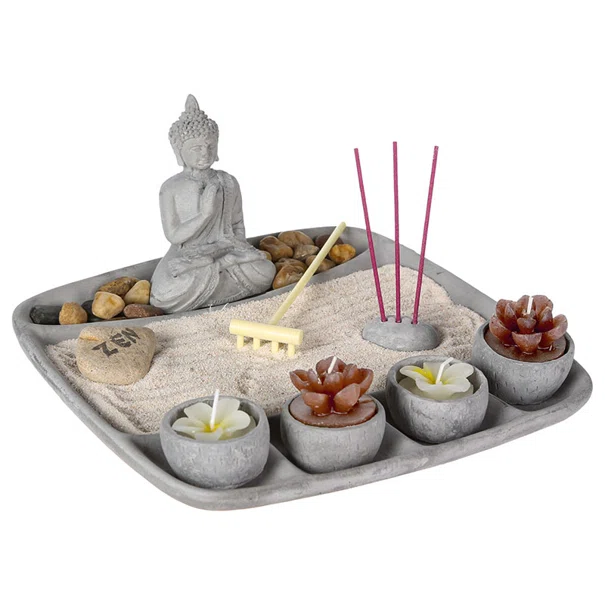 Διακοσμητικό Χώρου (23.4x23.2x13) A-S Zen Garden Gris 105206