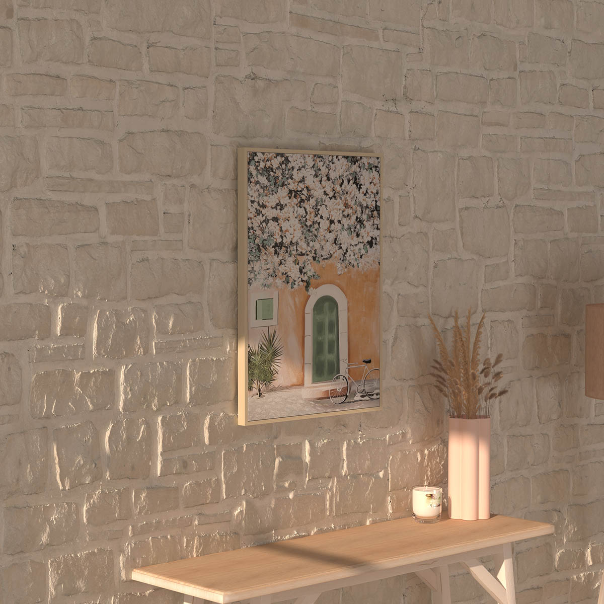 Πίνακας με Κορνίζα (50X70) A-S Yeli 193218 Διακόσμηση Πίνακες & Κάδρα Τοίχου για Σαλόνι Spitishop