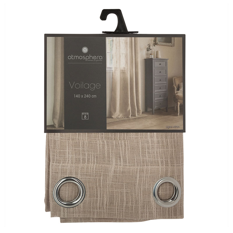 Κουρτίνα (140X240) με Τρουκς A-S Alton Beige 146272D Κουρτίνες Κρεβατοκάμαρας Spitishop