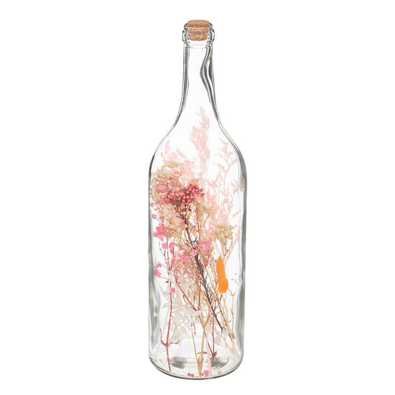 Διακοσμητικό Μπουκάλι (Φ11.7x46.6) A-S Dried Flower Pink 193806
