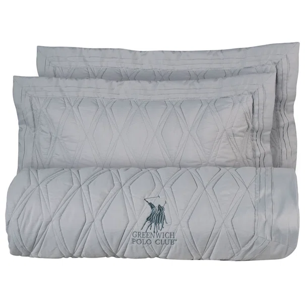 Κουβερλί Υπέρδιπλο (Σετ 220x240) Greenwich Polo Club Solid 2160 Grey