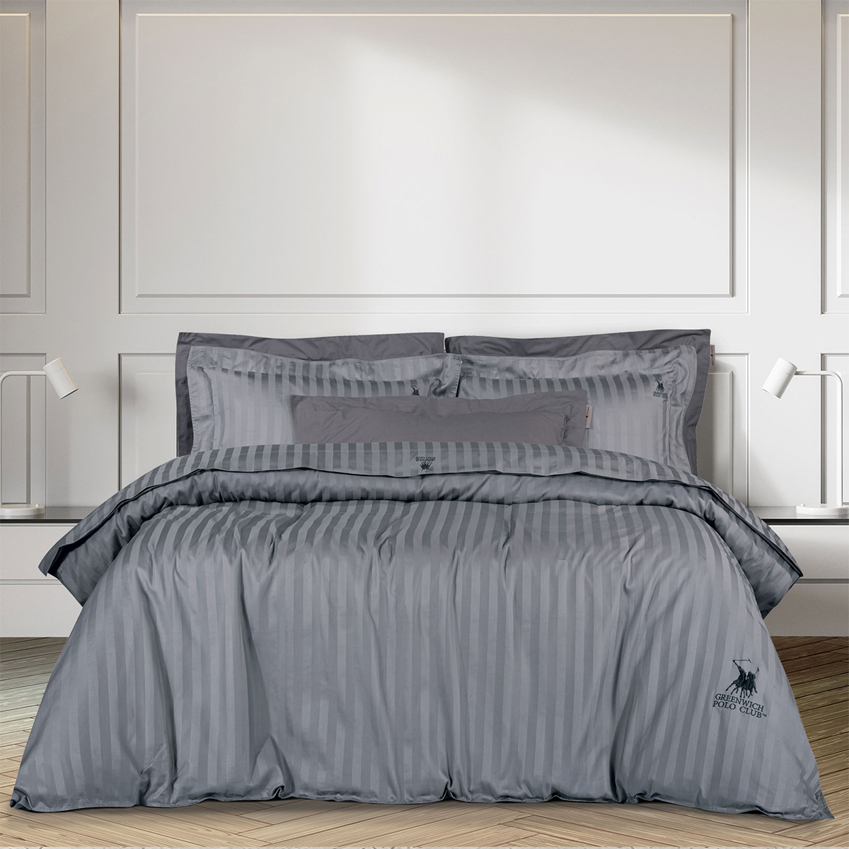 Σεντόνια King Size (Σετ) Greenwich Polo Club Premium 2152 Anthracite