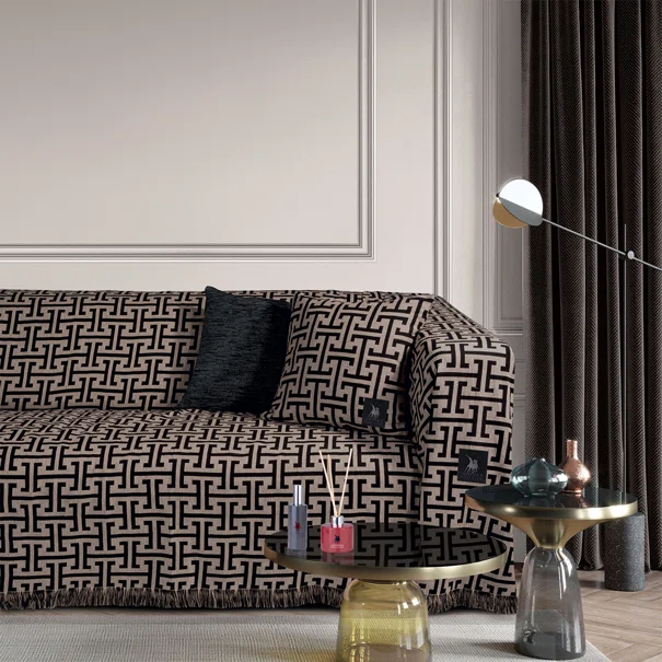 Ριχτάρι Καναπέ Τριθέσιου (180x300) Greenwich Polo Club 3902 Beige-Black