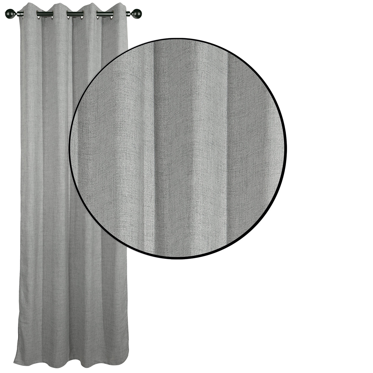 Κουρτίνα (140X270) με Τρουκς Das Home 2237 L Gray Κουρτίνες Κρεβατοκάμαρας Spitishop
