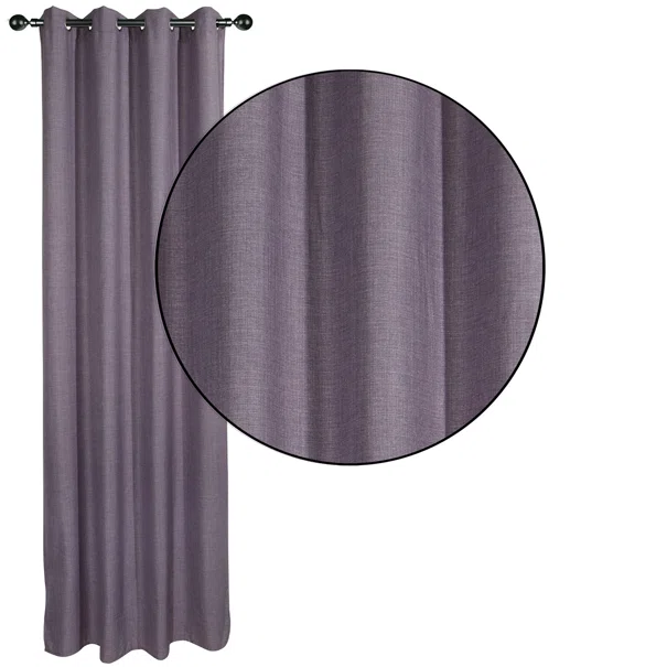 Κουρτίνα (140x270) Με Τρουκς Das Home 2241 Purple