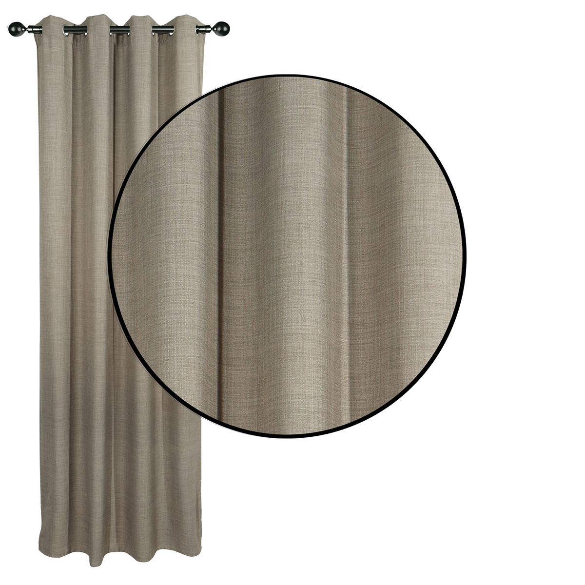 Κουρτίνα (140x270) Με Τρουκς Das Home 2243 Brown