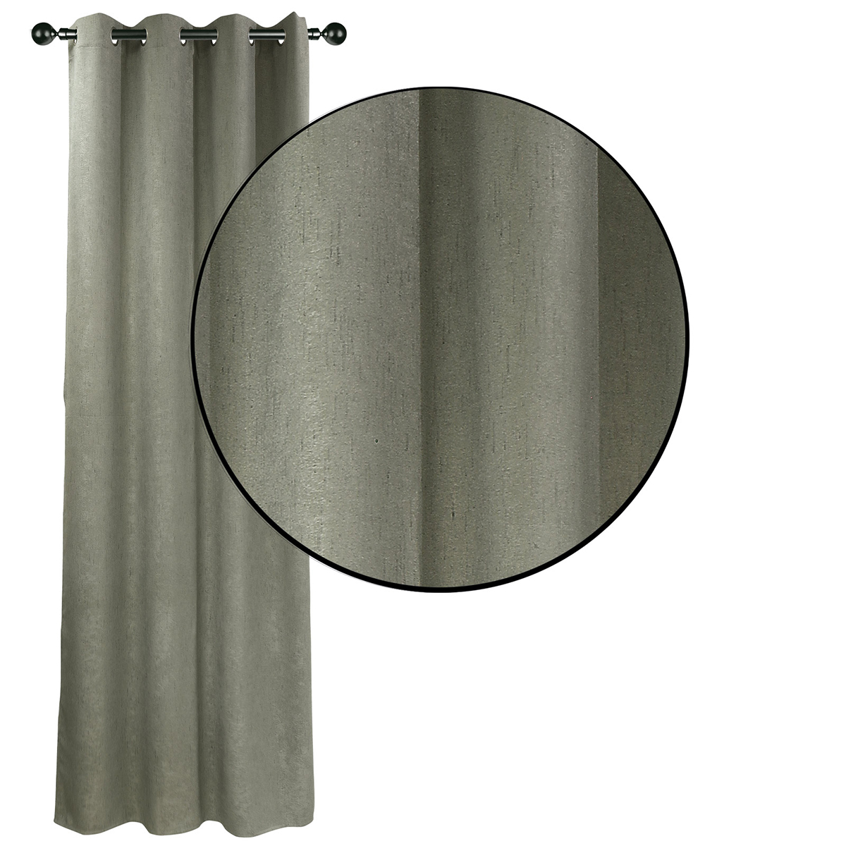 Κουρτίνα Συσκότισης (140X270) με Τρουκς Das Home 2248 Anthracite Κουρτίνες Κρεβατοκάμαρας Spitishop