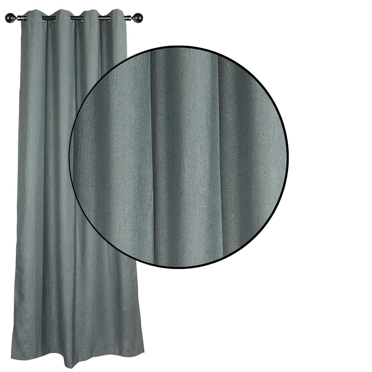 Κουρτίνα Συσκότισης (140X270) με Τρουκς Das Home 2245 D Gray Κουρτίνες Κρεβατοκάμαρας Spitishop