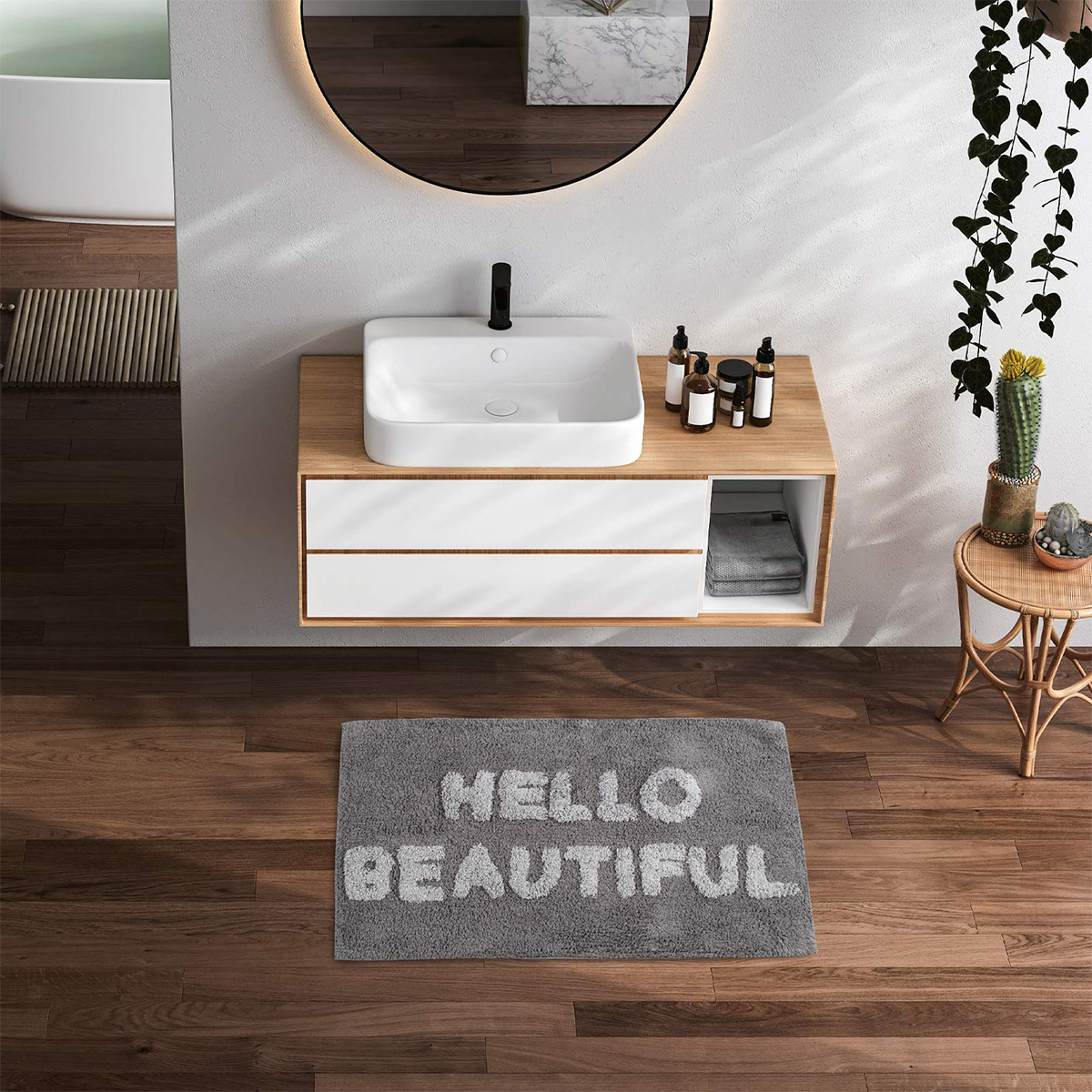 Πατάκι Μπάνιου (50X80) Das Home Bathmats 0672 Μπάνιο Πατάκια Παραλληλόγραμμα Spitishop