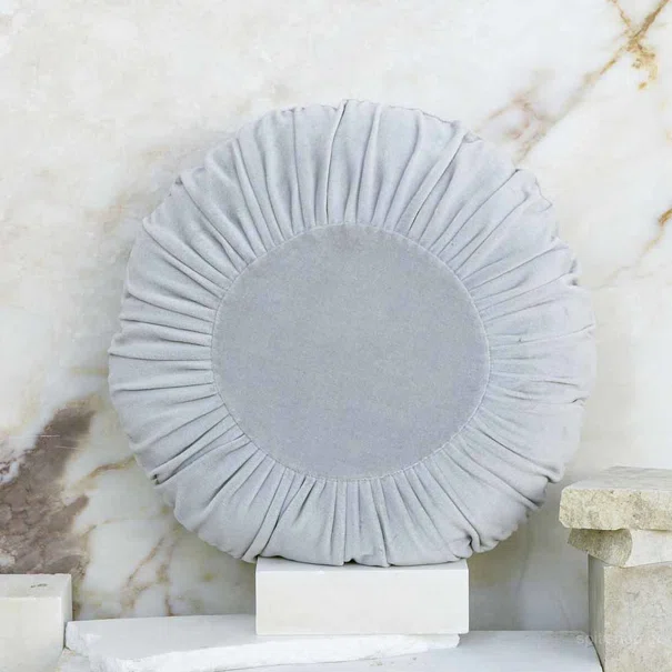 Διακοσμητικό Μαξιλάρι Βελουτέ (Φ45) Nima Pillows Velluto Grey