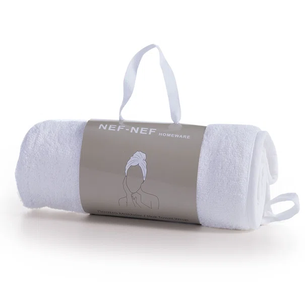 Πετσέτα Μαλλιών - Τουρμπάνι (24x61) Nef-Nef Homeware Sandy White