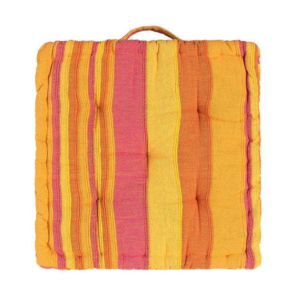 Μαξιλάρα Δαπέδου (45x45x8) Silk Fashion Kerala Yellow
