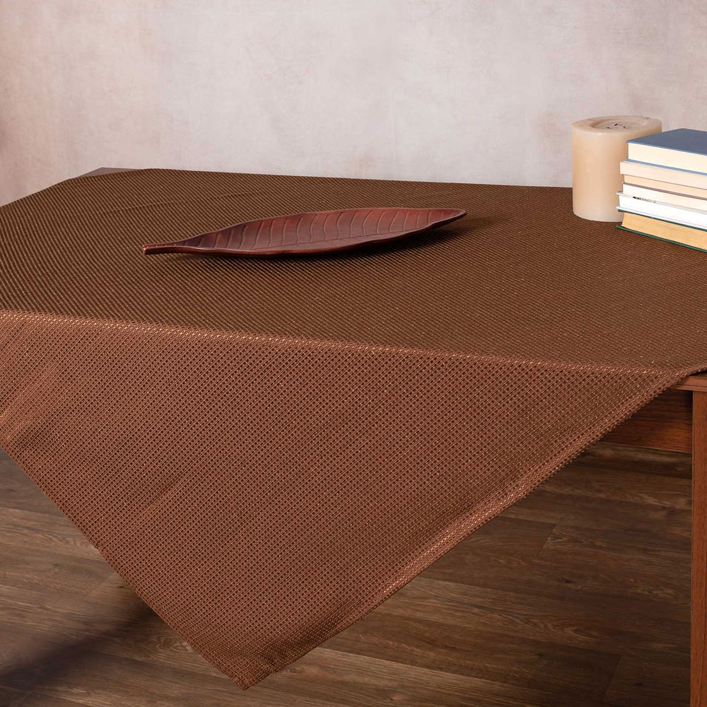 Τραπεζομάντηλο (150x210) Silk Fashion Nelly Brown