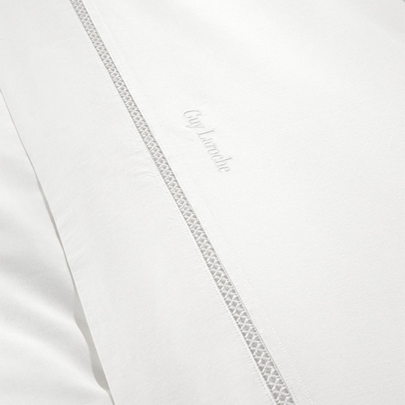 Παπλωματοθήκη Υπέρδιπλη (Σετ 240X250) Guy Laroche Blend White Λευκά Είδη Κρεβατοκάμαρας Παπλωματοθήκες Υπέρδιπλες King Size Spitishop