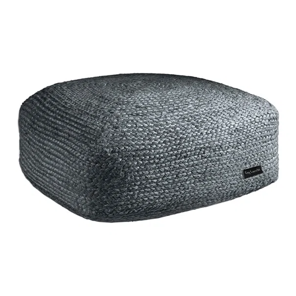 Πουφ (50x50x25) Guy Laroche Boho Anthracite