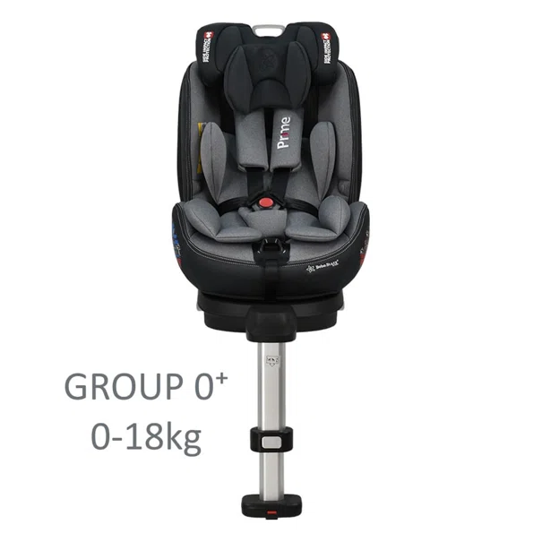 Κάθισμα Αυτοκινήτου ISOfix (0-7 Ετών/0-25kg) Bebe Stars Prime 360 Grey 915-186