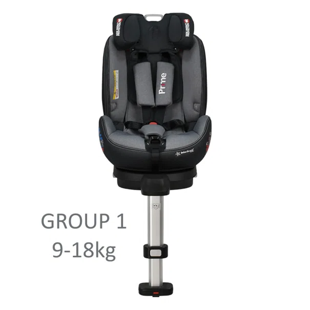 Κάθισμα Αυτοκινήτου ISOfix (0-7 Ετών/0-25kg) Bebe Stars Prime 360 Grey 915-186