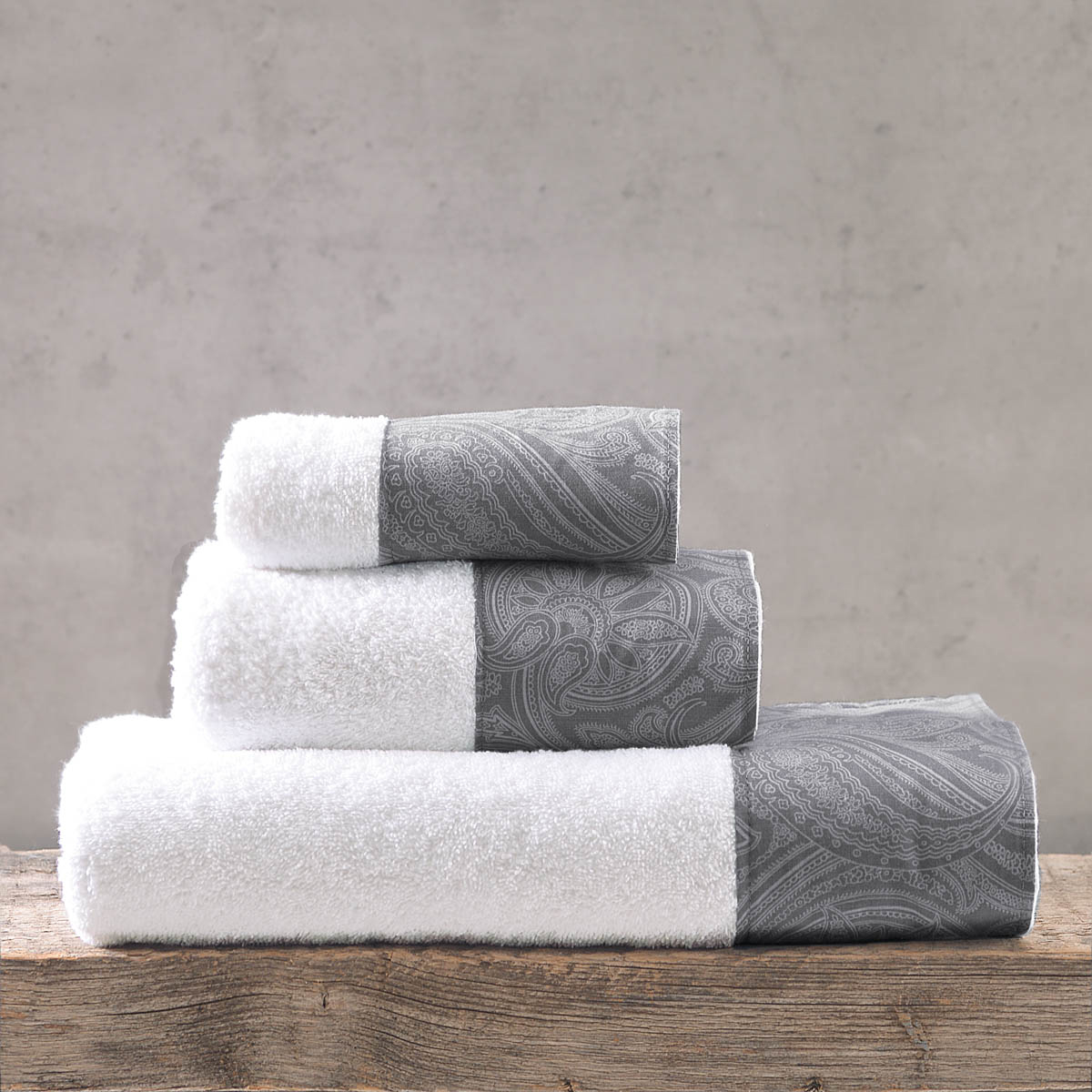 Πετσέτες Μπάνιου (Σετ 3τμχ) Rythmos Charisma Grey 500gsm