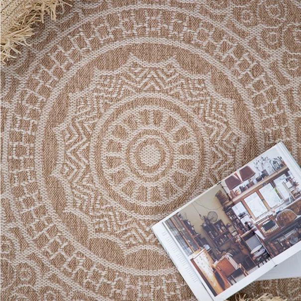 Στρογγυλό Χαλί Καλοκαιρινό (Φ200) Royal Carpet Avanos 8893 White