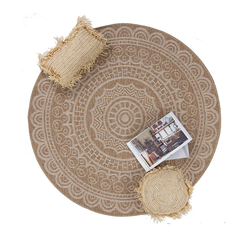 Στρογγυλό Χαλί Καλοκαιρινό (Φ200) Royal Carpet Avanos 8893 White Χαλιά Boho 'Εθνικ Spitishop
