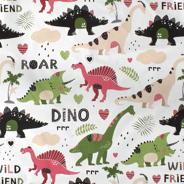 Πάνα Χασέ (80x80) Dimcol Dinosaur 518 Multi Colour