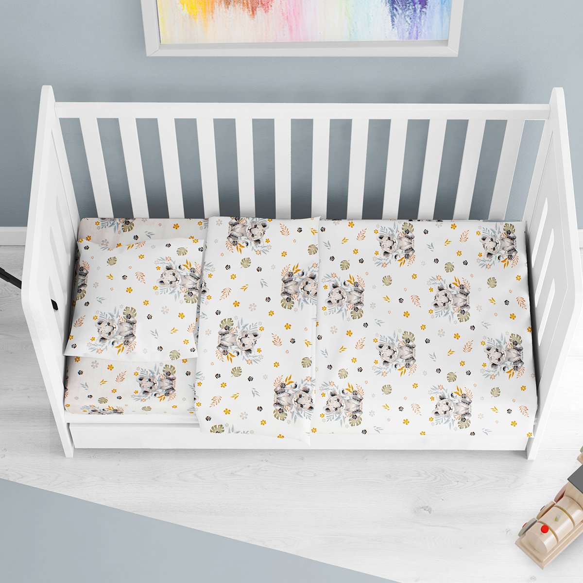 Πάπλωμα Κούνιας (120x160) Dimcol Lion Cub 531 Grey