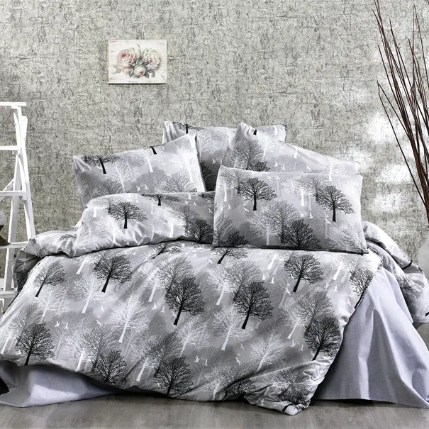 Σεντόνια Υπέρδιπλα (Σετ 240x270) Dimcol Forest 312 Grey