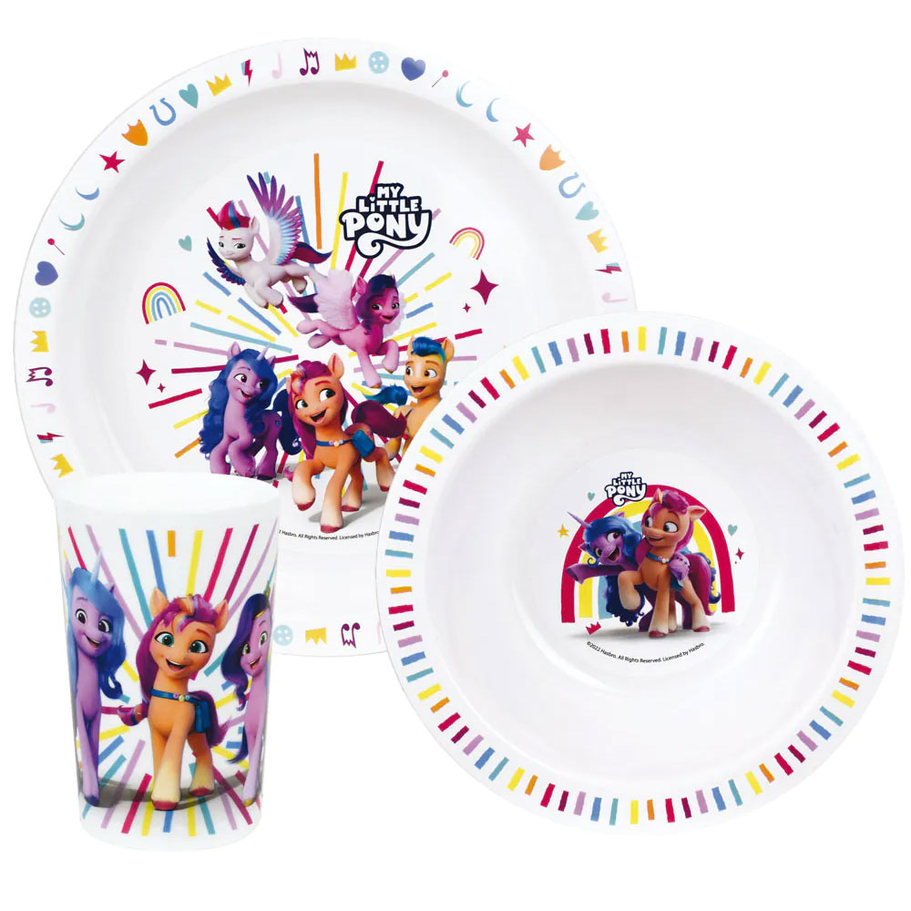Παιδικό Σετ Φαγητού 3τμχ Ango My Little Pony 006134
