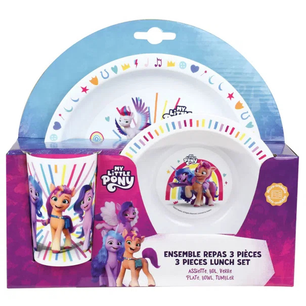 Παιδικό Σετ Φαγητού 3τμχ Ango My Little Pony 006134