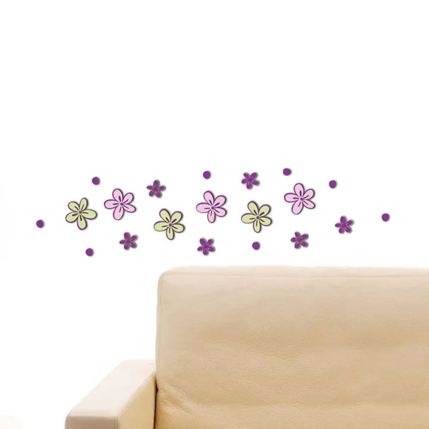Αφρώδη Αυτοκόλλητα Τοίχου Ango Little Flowers 59503