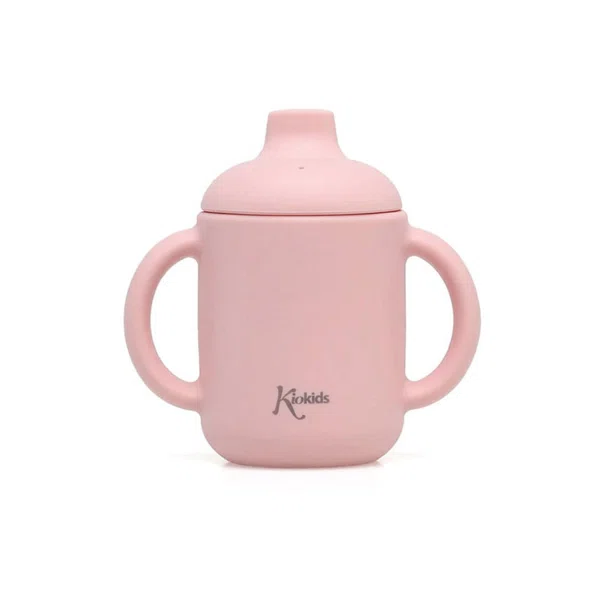 Ποτήρι Εκπαιδευτικό Σιλικόνης 120ml Kiokids Ροζ 3543