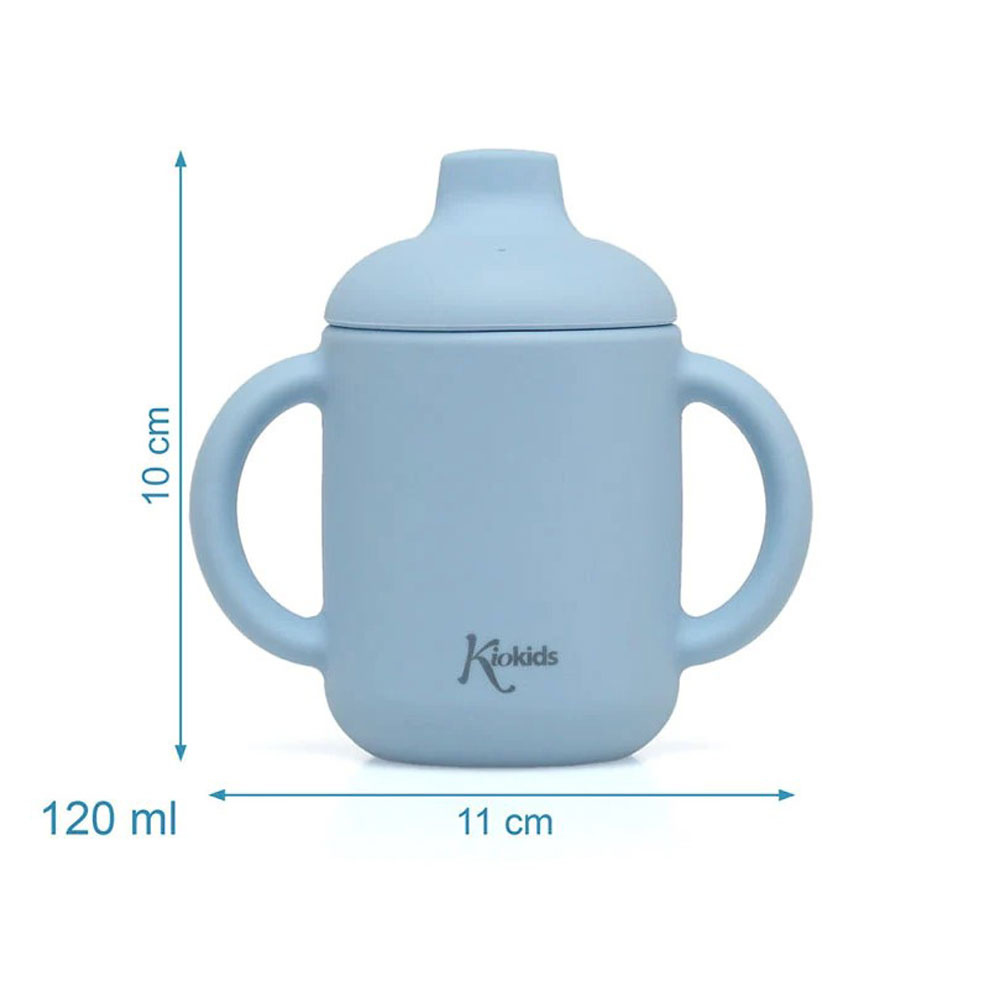 Ποτήρι Εκπαιδευτικό Σιλικόνης 120Ml Kiokids Σιέλ 3544 Παιδικά Είδη Φαγητού & Αξεσουάρ Σερβιρίσματος Εκπαίδευσης Spitishop