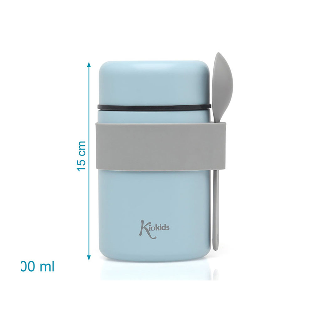 Βρεφικό Θερμός Φαγητού 500Ml + Κουτάλι Kiokids Γαλάζιο 3597 Παιδικά Είδη & Αξεσουάρ Σερβιρίσματος Spitishop