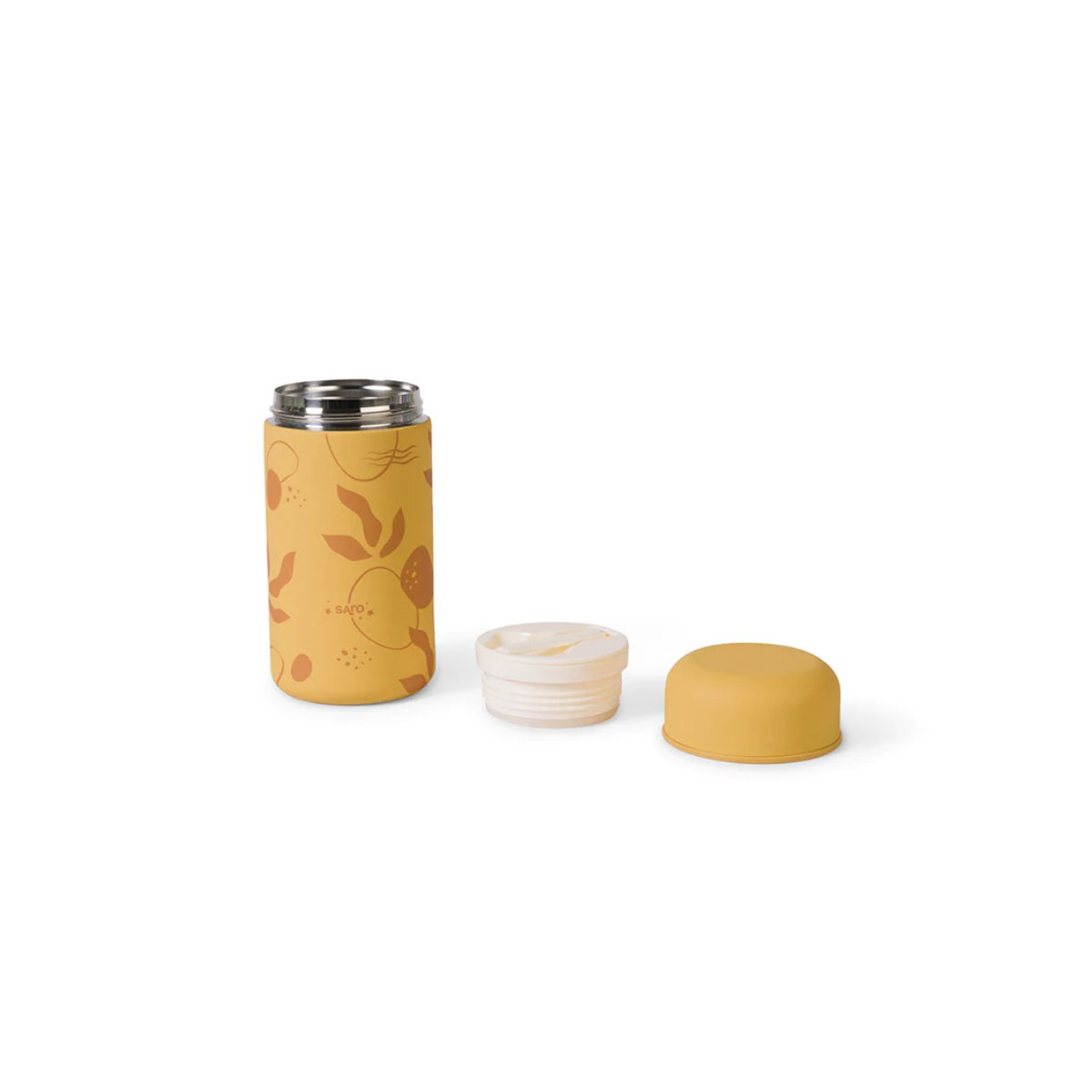 Βρεφικό Θερμός Φαγητού 500Ml Saro Leaves Ochre 52243 Παιδικά Είδη & Αξεσουάρ Σερβιρίσματος Spitishop