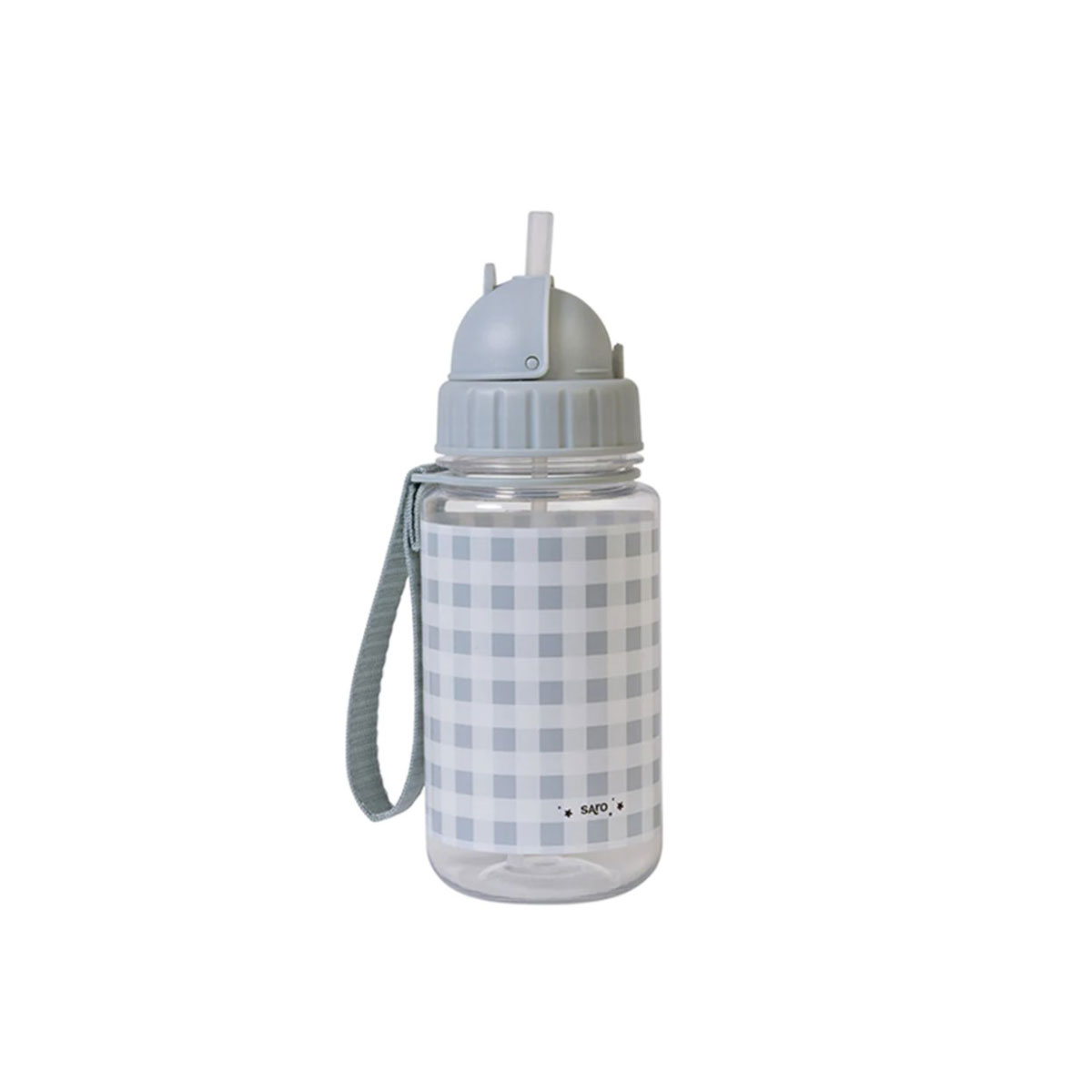 Παγούρι 450ml Με Καλαμάκι Saro Tritan Vichy 74005