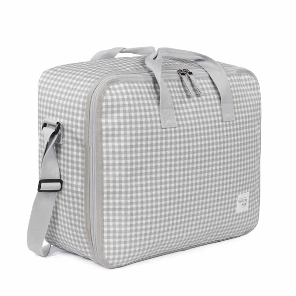 Τσάντα Μαιευτηρίου Walking Mum I Love Vichy Grey