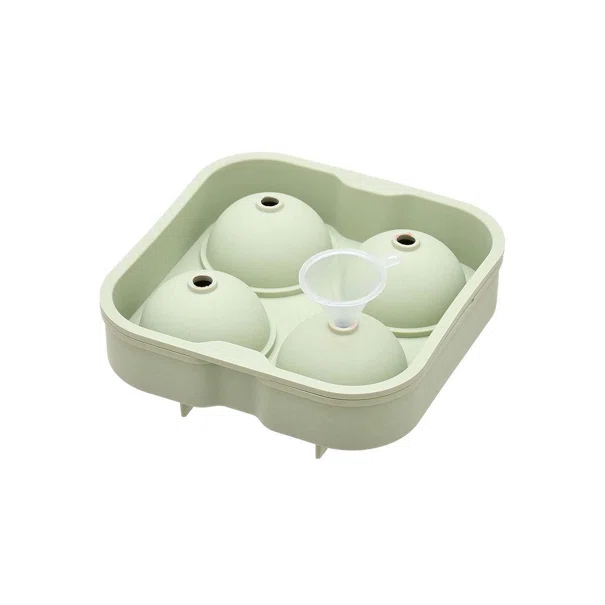 Παγοθήκη Στρογγυλή Σιλικόνης 4 Θέσεων Estia Mint Green 01-15022