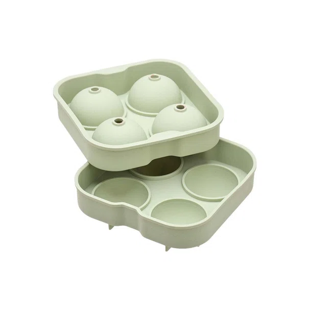 Παγοθήκη Στρογγυλή Σιλικόνης 4 Θέσεων Estia Mint Green 01-15022