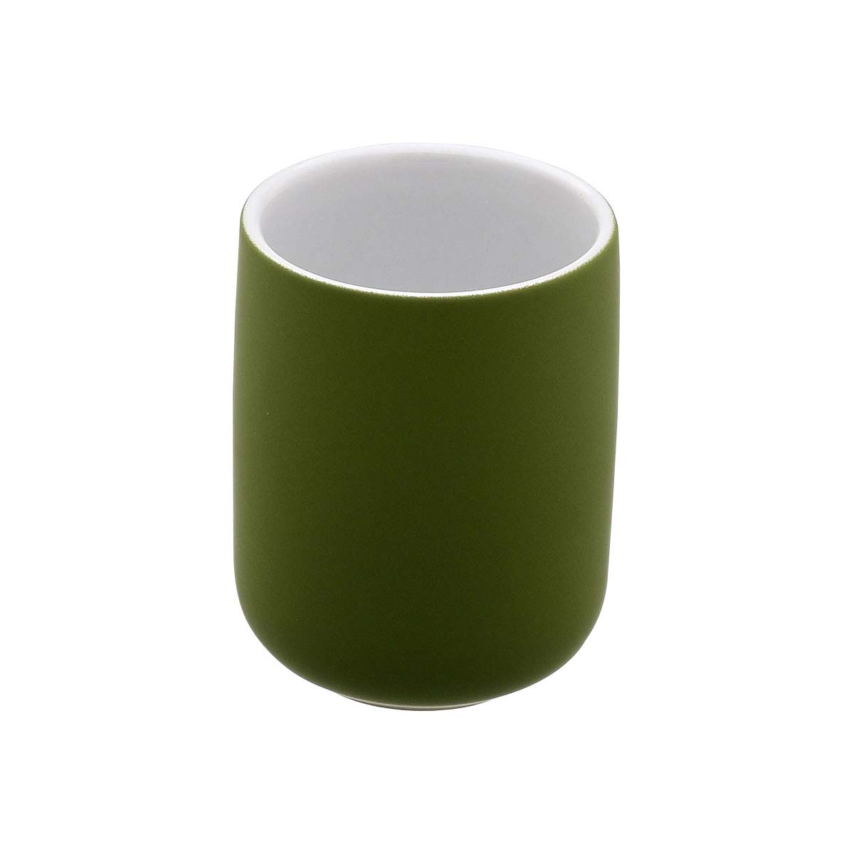Ποτηροθήκη Μπάνιου (Φ7x10) Estia Bamboo Essentials Olive 02-14841