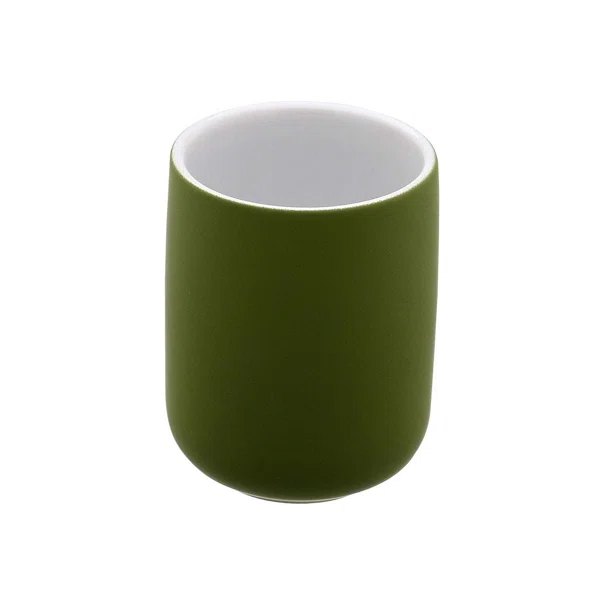 Ποτηροθήκη Μπάνιου (Φ7x10) Estia Bamboo Essentials Olive 02-14841